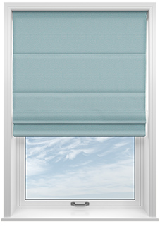 Stamford, Azure - Twist&Fit Roman Blind
